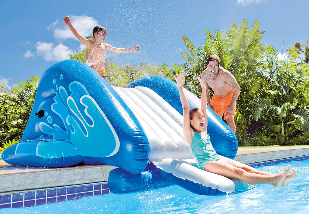 Intex Kool Splash Inflatable Play Center Fluid Slide | (Open Box) (2 Pack)