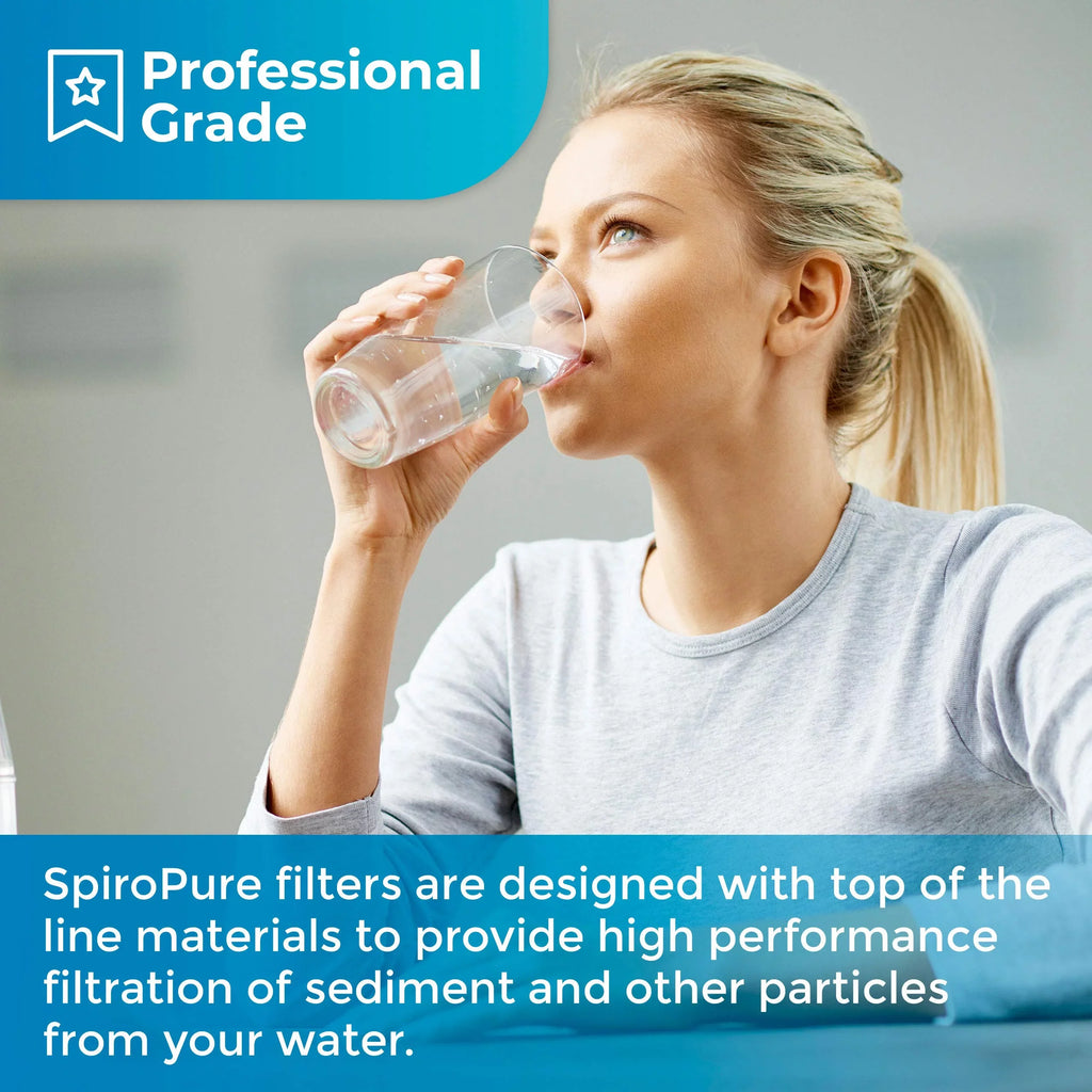 SpiroPure SP-P25-30 30x2.5 25 Micron Spun Melt-Blown Polypropylene Sediment Fluid Filter Cartridge SDC-25-3025 P25-30 155224-43 (Case of 20)