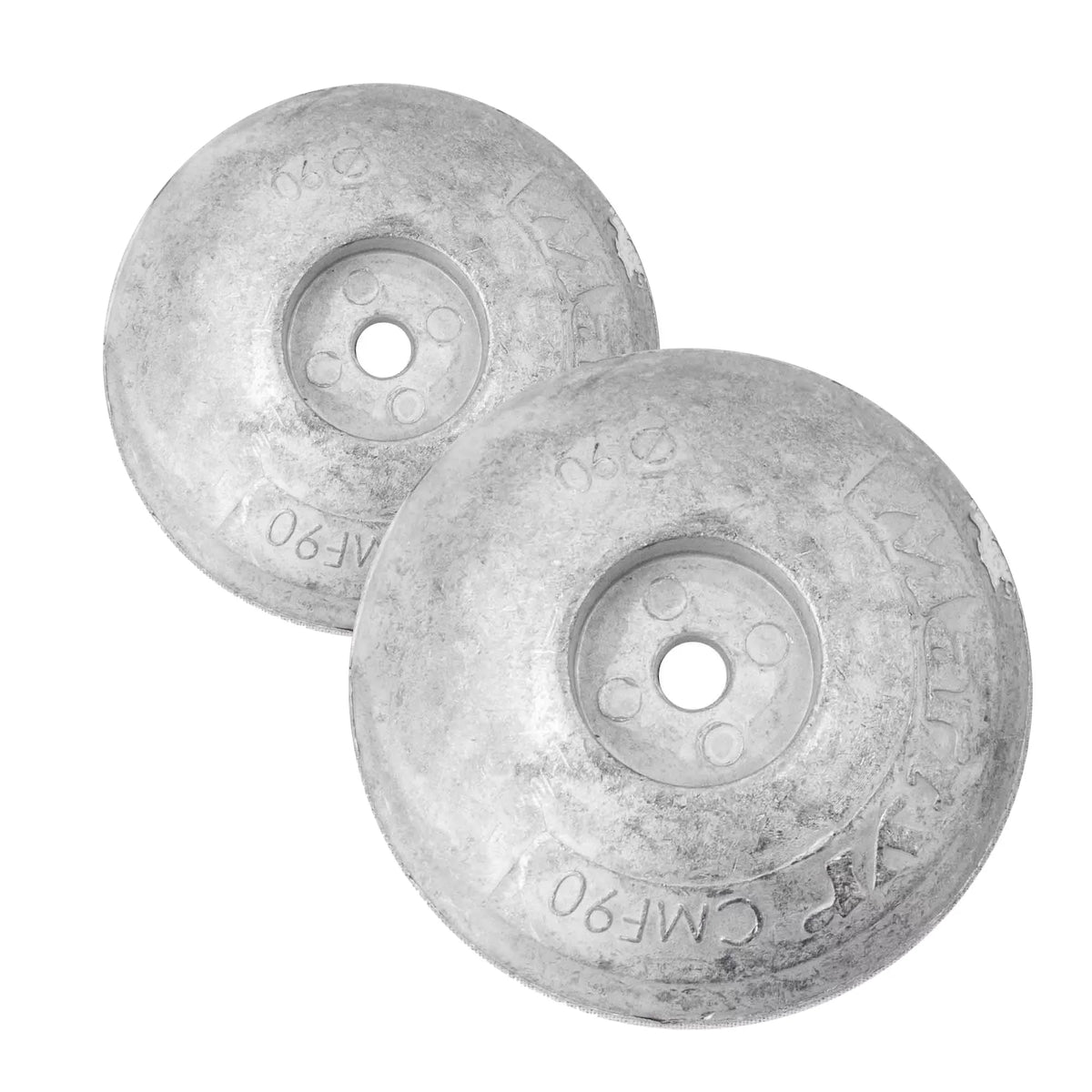 Five Oceans Zinc Alloy Rudder/Trim Tab Disc Anode, 3-1/2 inches (90mm)(Pair) FO4175-M2