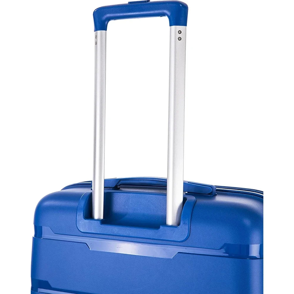 Rockland Pasadena Hardside Spinner Wheel Luggage, Blue, 19", 23", 27"- (Open Box)