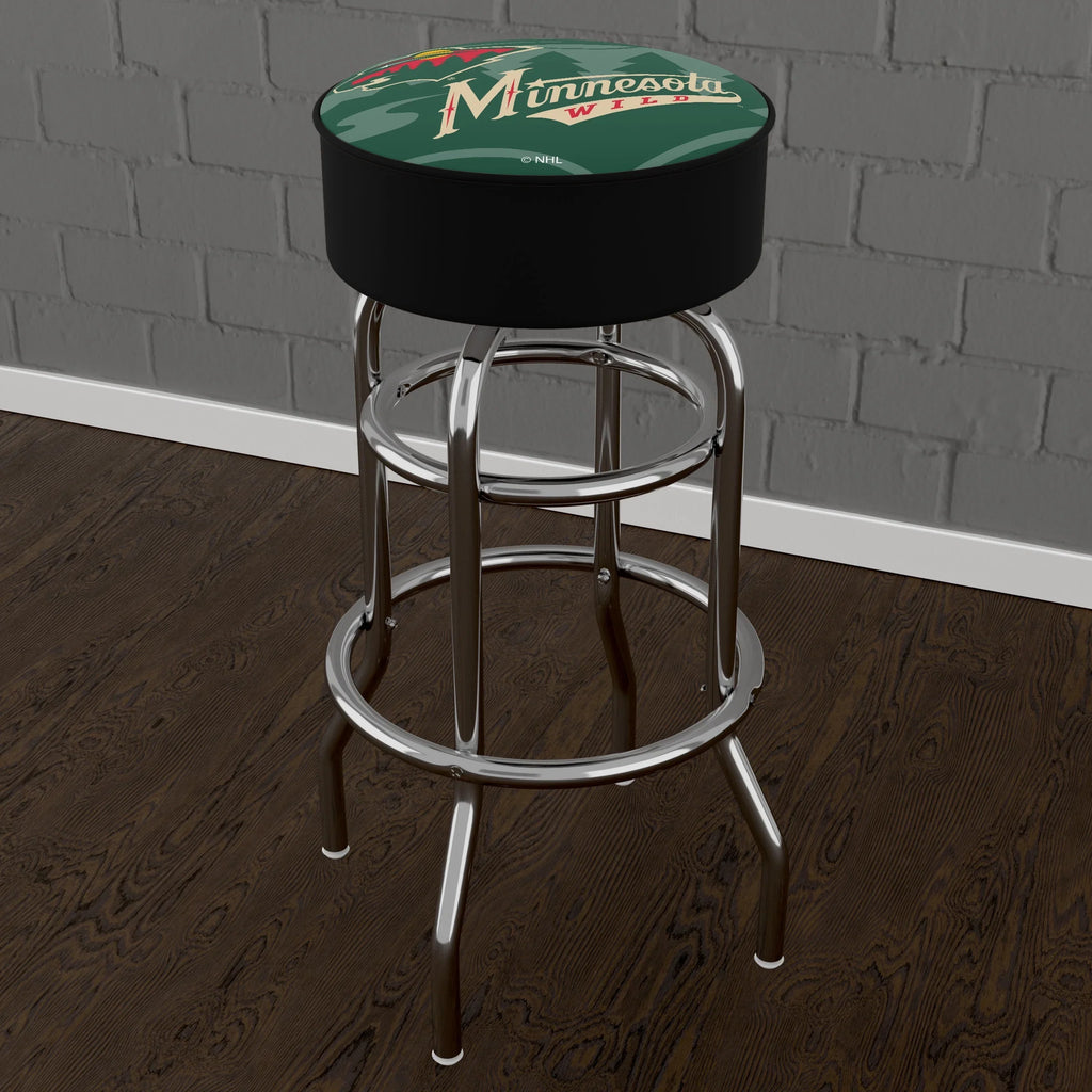 Trademark Gameroom Minnesota Wild Fluid Bar Stool with Padded Seat