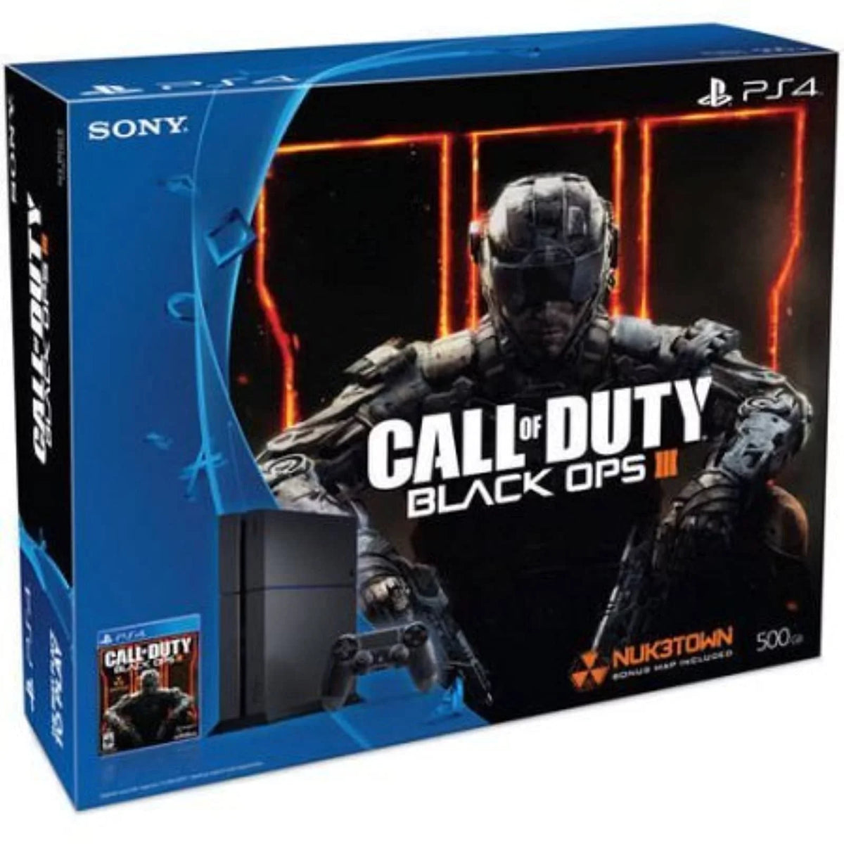 Restored PlayStation 4 PS4 Console Bundle With Call Of Duty Black Ops III 500 GB COD (Refurbished)