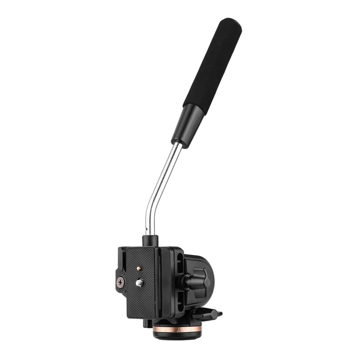 Docooler Professional Camera Video Fluid Drag Pan Head Damping Tripod Head 6kg Load Capacity with Handle 1 4 Inch Quick Release Plates Compatible with DSLR Cameras Camcorders