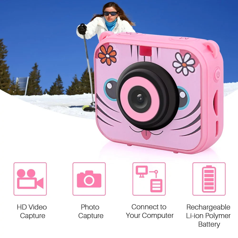 Video Camera,Camera 1080p 12mp Built-in Battery Battery New Camera Camera 1080p Kids Video Camera New Year Present Year Present Children 30m Built-in 12mp Liquid 30m