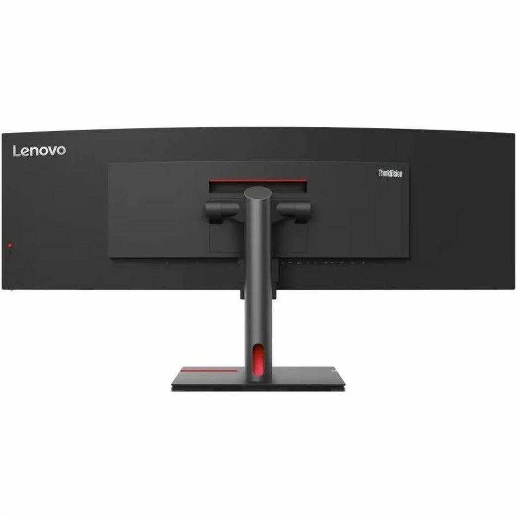 ThinkVision 49\" 5120 x 1440 LED Cable Lock Slot, Anti-glare Curved Monitor, Raven Black, P49W-30