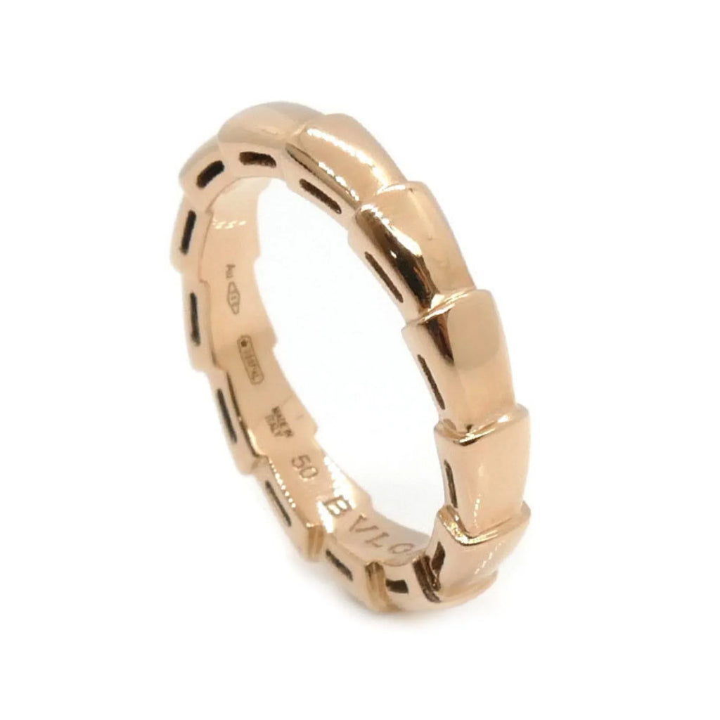 Pre-Owned BVLGARI Bvlgari K18PG Pink Gold Serpenti Viper Ring 349649 50 4.3g Women's (Good)