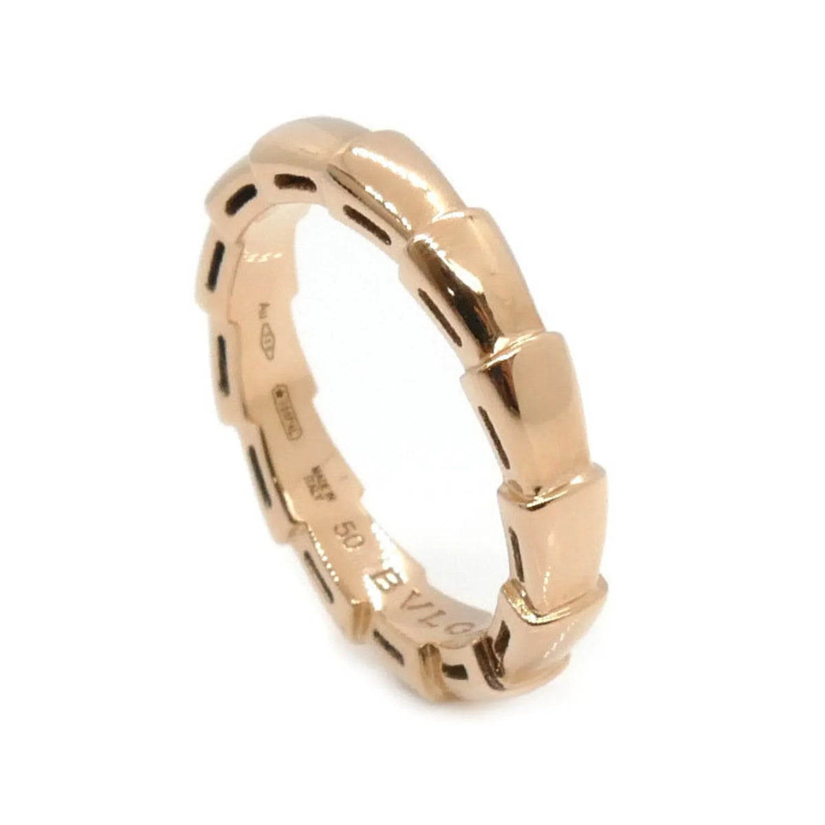 Pre-Owned BVLGARI Bvlgari K18PG Pink Gold Serpenti Viper Ring 349649 50 4.3g Women's (Good)