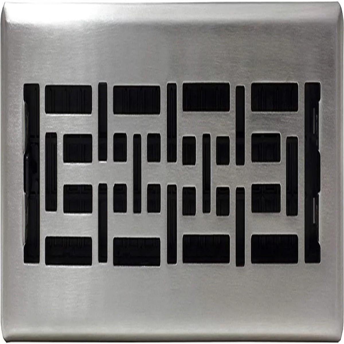 Oriental Floor Register, Brushed Nickel