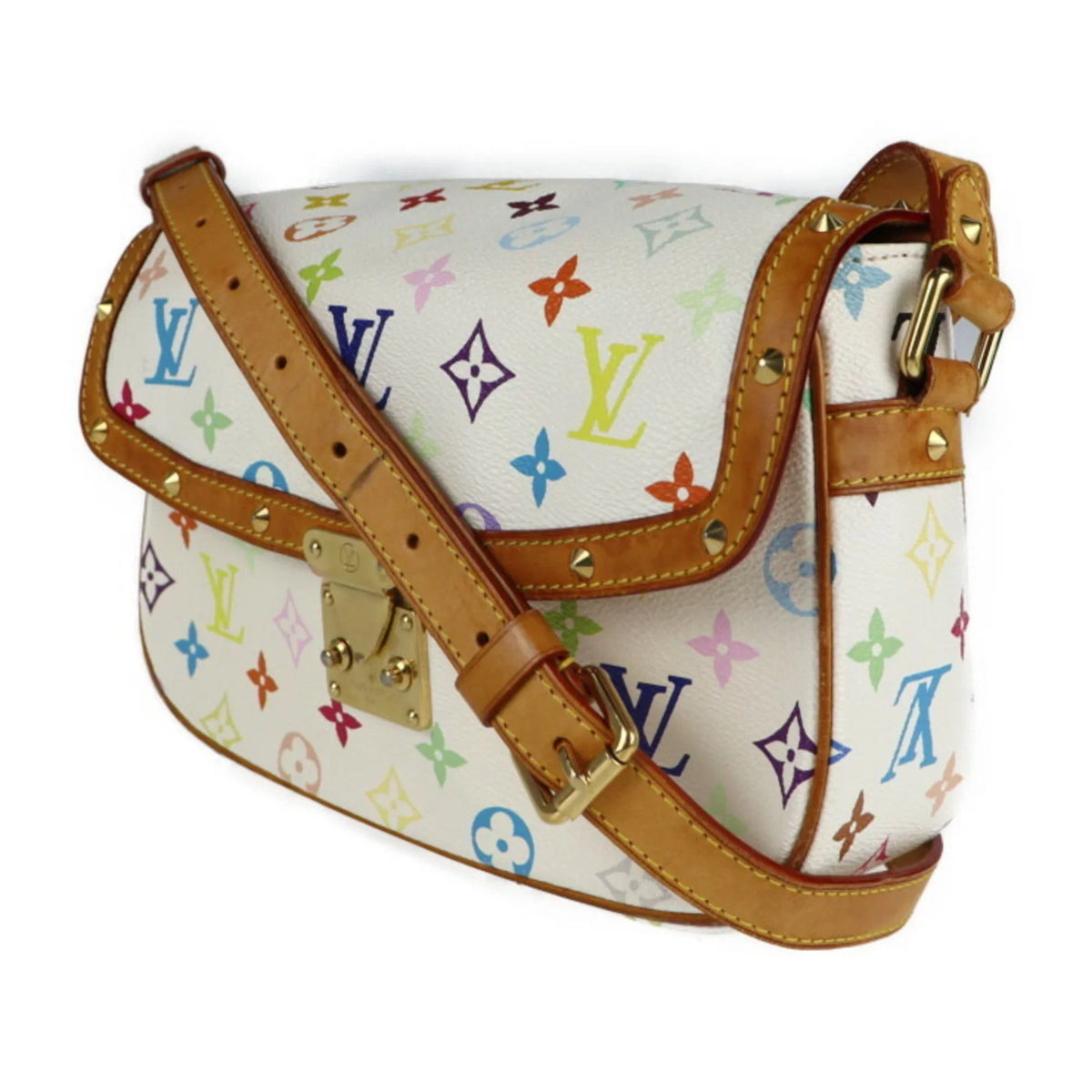 Pre-Owned LOUIS VUITTON Louis Vuitton shoulder bag M92661 monogram canvas multicolor Sologne (Good)