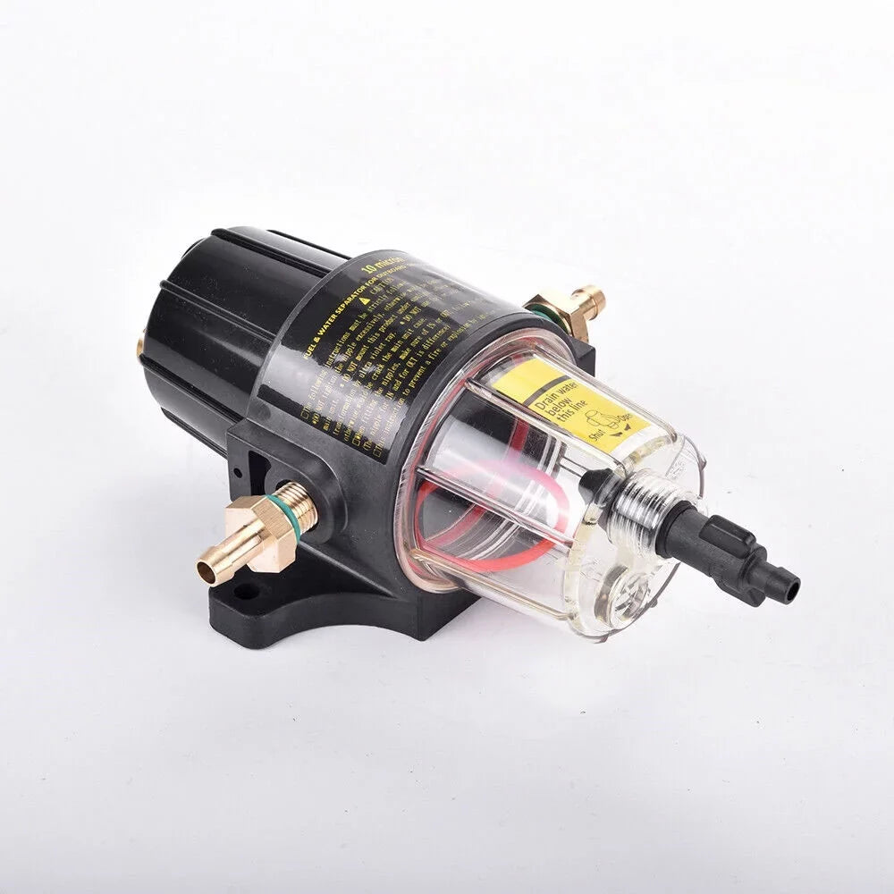 ACA UF-10K Fuel Filter Fluid Separator Assembly With Clear Bowl for Yamaha Suzuki Tohatsu Mercury Outboard Engine