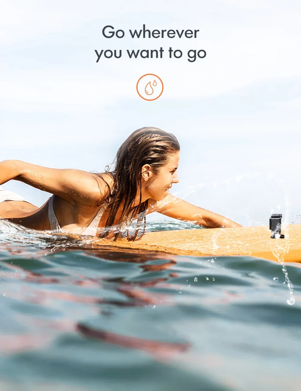 Apeman A87 Action Camera, UHD 4K/60fps 20MP Display WiFi Liquid Camcorder for Motorbike and Skateboard Camera