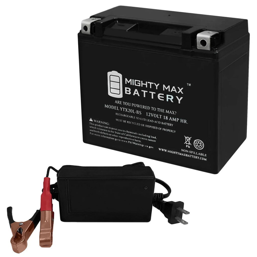 YTX20L-BS Battery for Kawasaki Jet Ski JH1100 ZXi + 12V 4Amp Charger