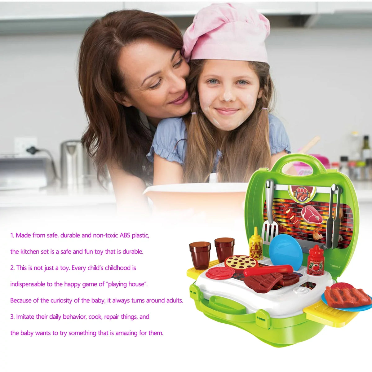 Kitchen Set Toys BBQ Grill For Kid