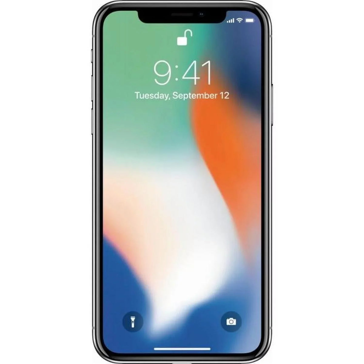 iPhone X A1865 (Fully Unlocked) 64GB Silver Pre-owned - Grade A)