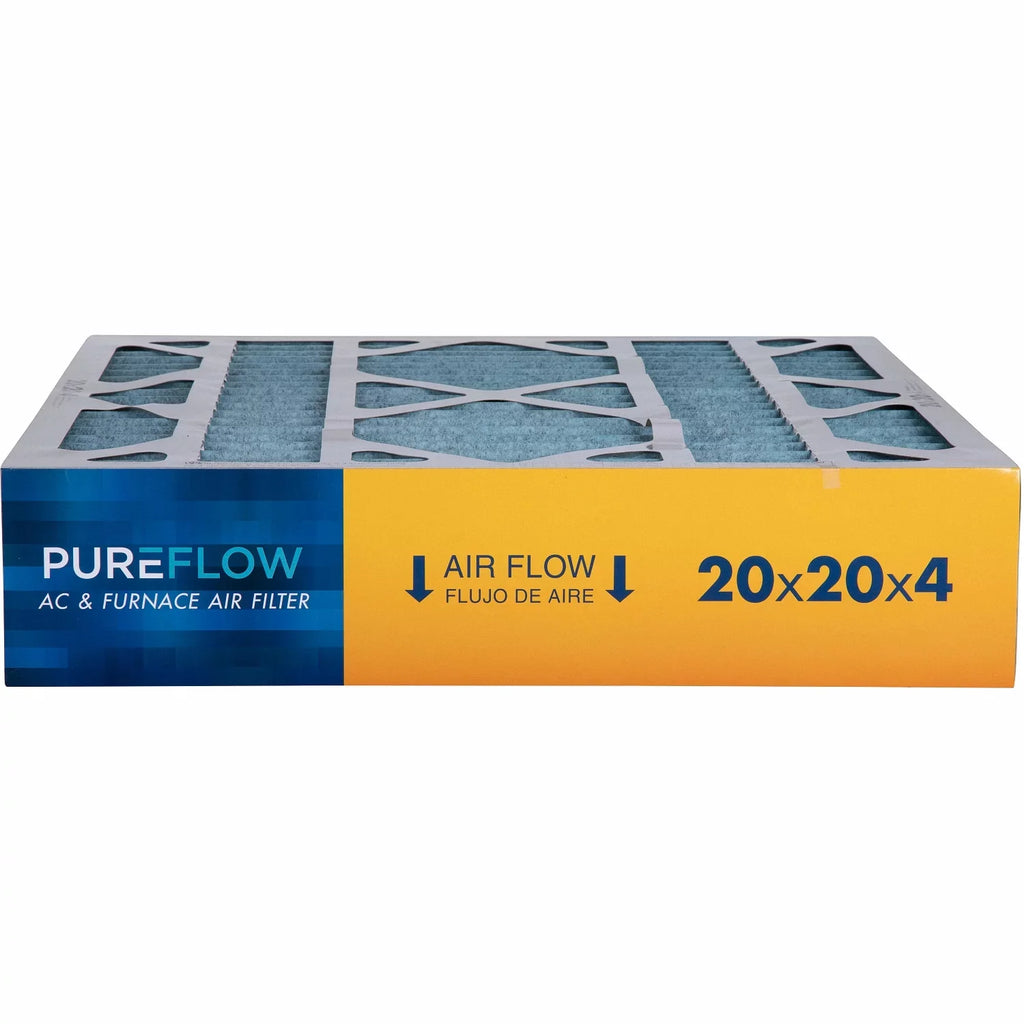 PureFlow HV20204, Home Furnace Air Filter 20x20x4, with 4 Layers of Advanced Filtration Technology, MERV-13 Pack-of-2