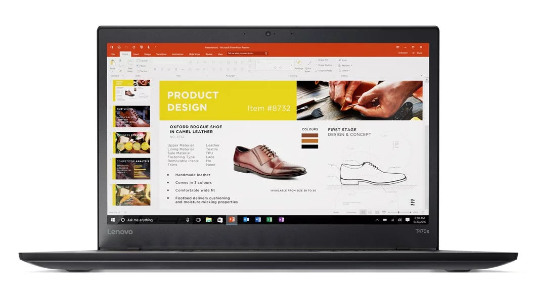 ThinkPad T470s Touch Windows 7 Pro Notebook - Core i7-7600U, 20GB RAM, 512GB PCIe NVMe SSD, 14" IPS FHD (1920x1080) Matte Monitor Fingerprint Reader, Smart Card Reader, Black Color