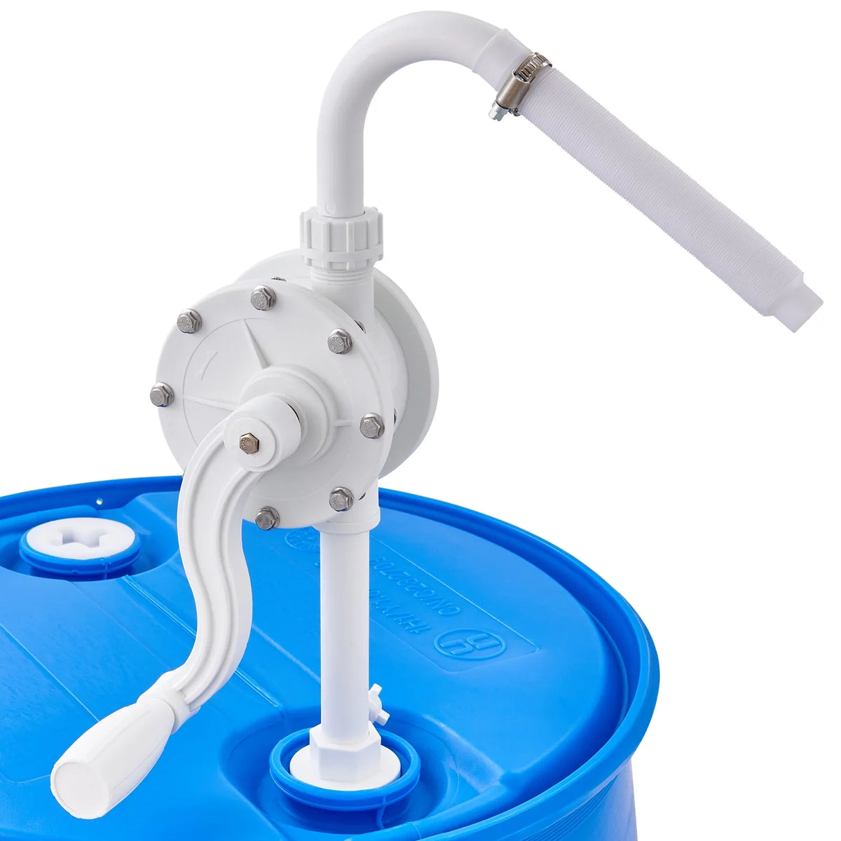 BENTISM Drum Rotary Barrel Pump Hand Crank Liquid Transfer Pump 5-55 Gallon Drums