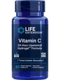 Life Extension Vitamin C 24-Hour Liposomal Hydrogel Formula – Liposomal Vitamin C Supplement for Immune & Skin Health with Calcium - Vegetarian, Gluten-Free, Non-GMO – 60 Tablets