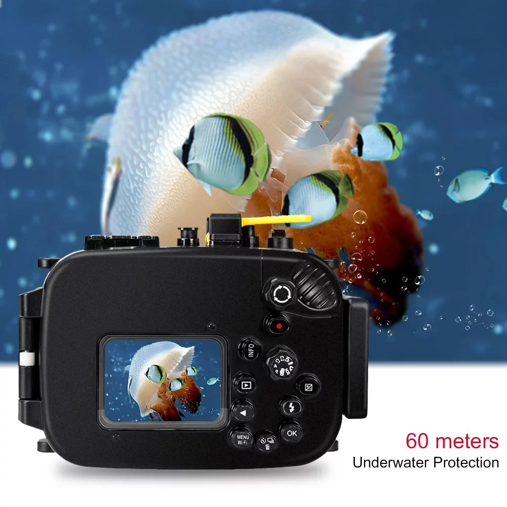 Sea frogs Liquid Camera Housing, Fluid Diving Case for Olympus TG-5, 60m/195ft Protective Shell