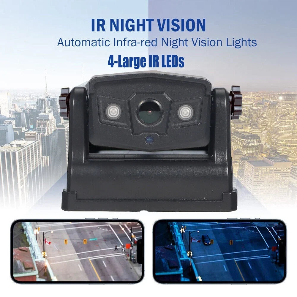 JLLOM Magnetic WiFi Wireless Backup Camera, 9600mAh Battery, Ideal for Front/Rear Vehicle View