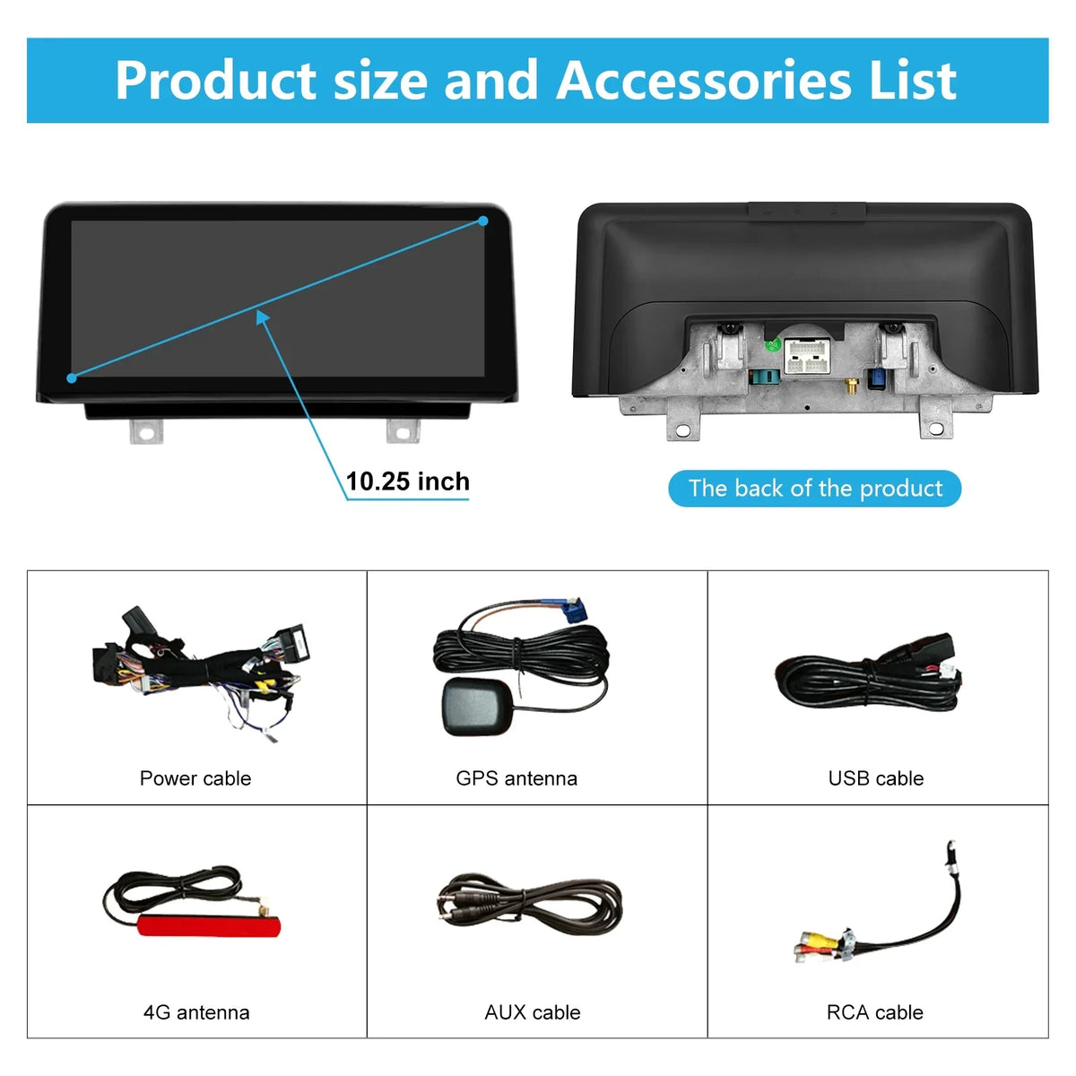 Road Top Android 13 Car Radio 10.25 Inch Display for 2013-2016 BMW 3/4 Series F30/F31/F34/F35/F32/F33/F36 with NBT, Multimedia Car Radio Supports Carplay, Android Auto, Mirrorlink, 8G + 256G