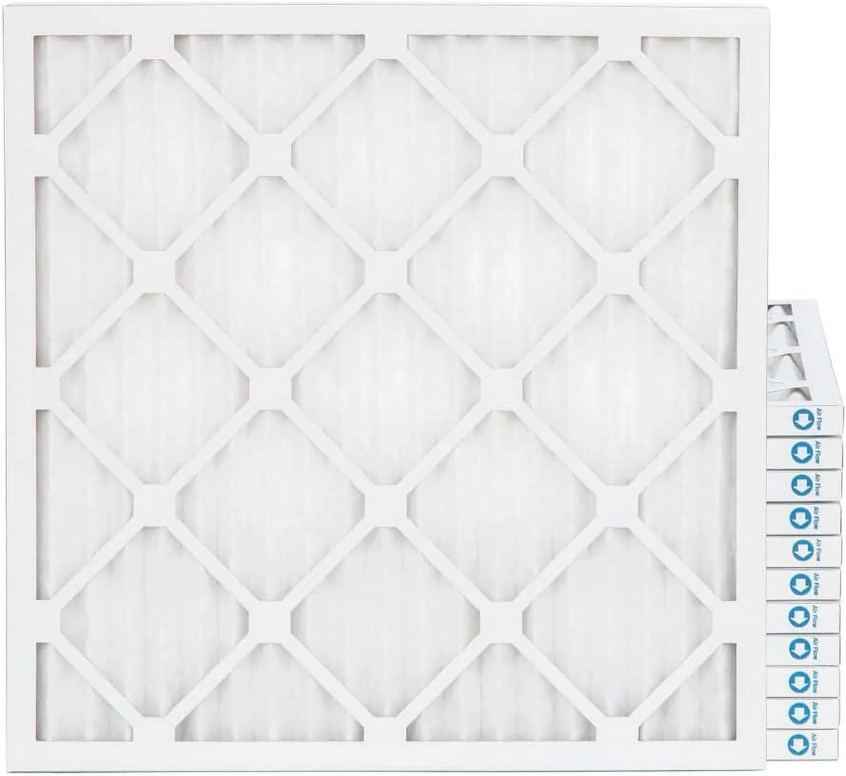 10X10x1 MERV 8 Pleated HV Furne 1 Air Filters By Pamlico. Case Of 12. Size: 9-1/2 X 9-1/2 X 3/4 White 10 X 10 X 1 21208-011010 0