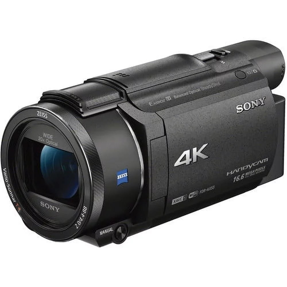 FDR-AX53 4K Ultra HD Handycam Camcorder. - Professional Bundle