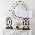 Safavieh Jago 29.5 in. H Interlocking Arcs Table Lamp, Set of 2
