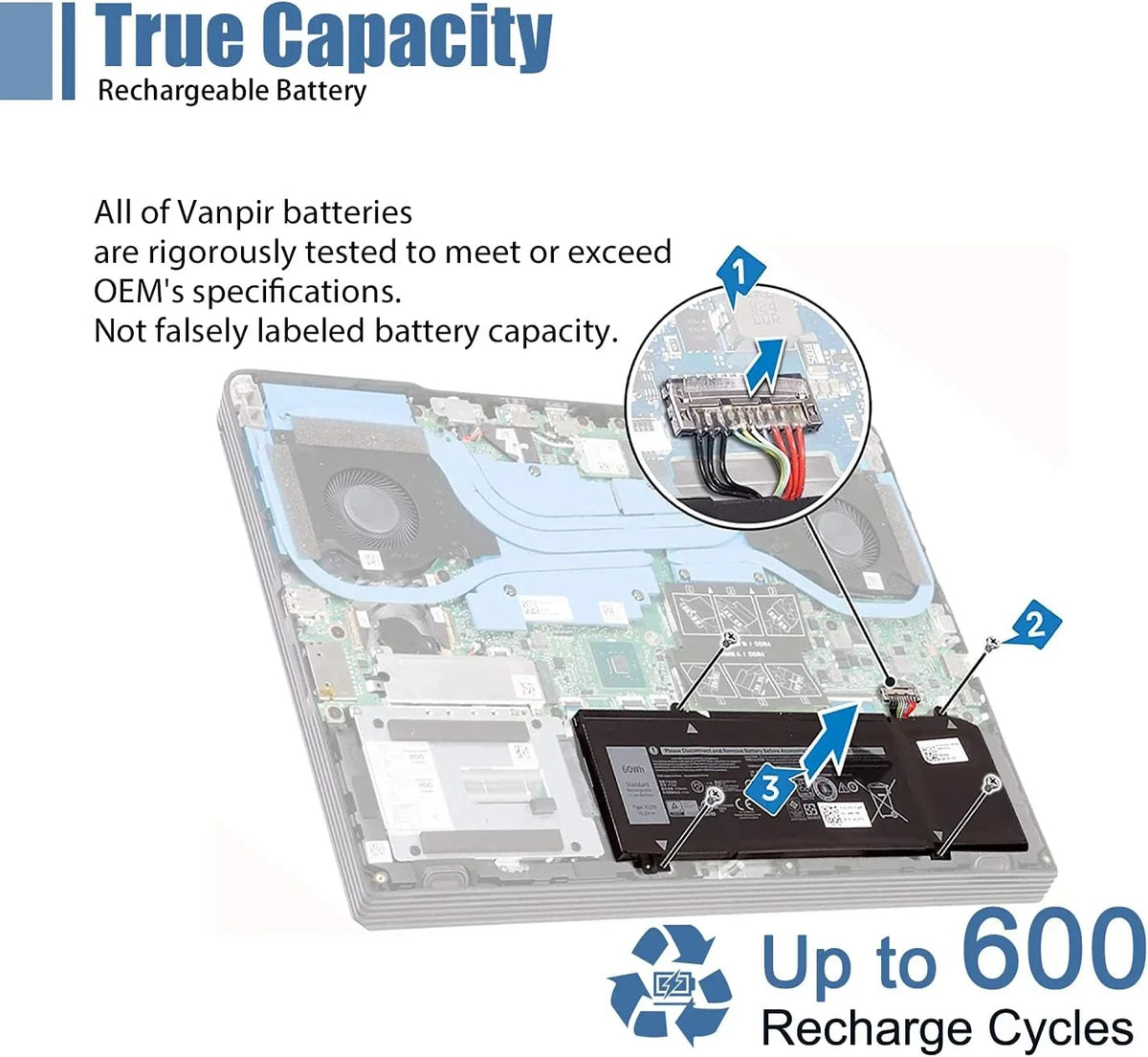 1F22N Portable computer y, 15.2V 60Wh 3750mAh 4-Cell Compatible with Alienware M15 M17 R1 G7 7590 7790 G5 5590-D2783W