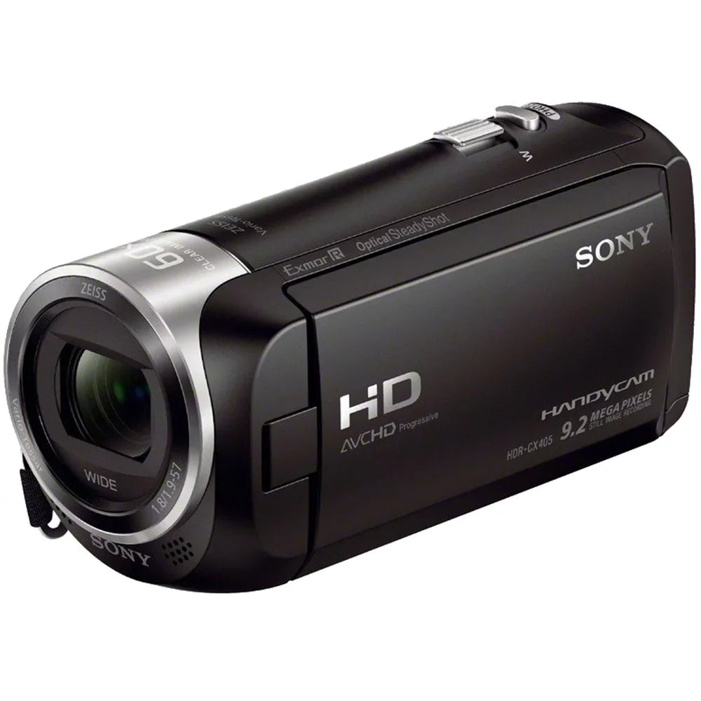 HDRCX405 HD Video Recording Handycam Camcorder Bundle with Micro SD Memory Card Spare Battery Charger High Speed HDMI Cable and More