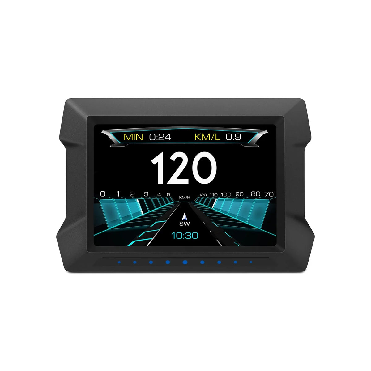 Multi-Functions Trip Computer P22 Universal Car HUD Car Gauge, OBDⅡ Diagnostic and Slope Meter Digital Speedometer Driving Computer Overspeed for All Vehicles