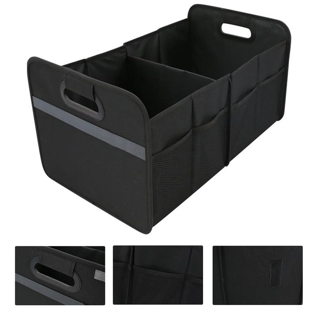 Andoer Car Trunk Organizer Car Trunk Storage Box Automotive Cargo Organizer Oxford Cloth Folding Car Storage Box 55L
