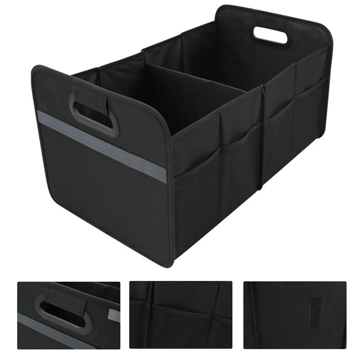 Andoer Car Trunk Organizer Car Trunk Storage Box Automotive Cargo Organizer Oxford Cloth Folding Car Storage Box 55L