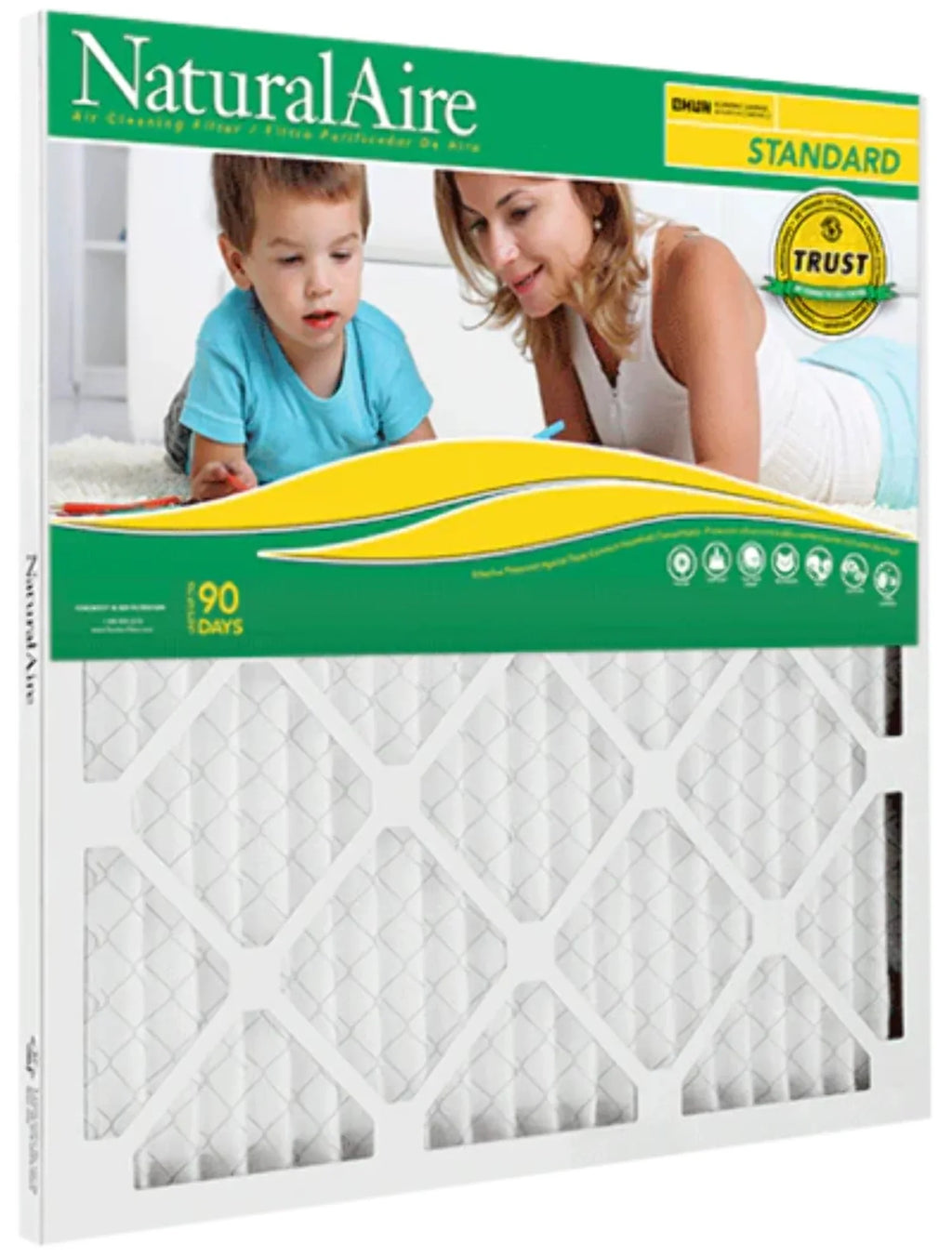 NaturalAire Standard Air Filter, MERV 8, 10" x 10" x 1", 1-Pack