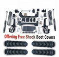 ZoneOffRoad 2013-2018 Fits Dodge Ram 1500 4WD 6" Suspension System With Free Shock Boot Covers D41N/ZONU3100X4