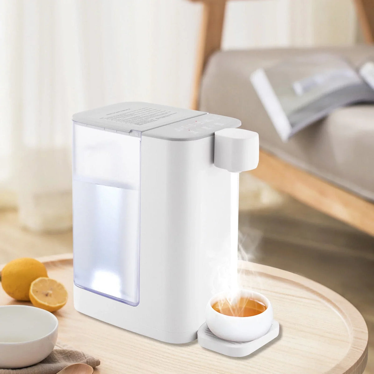 OUKANING 2000W 3L / 102oz Electric Instant Hot Liquid Dispenser Home Office Hot Liquid Machine With Temperature Control