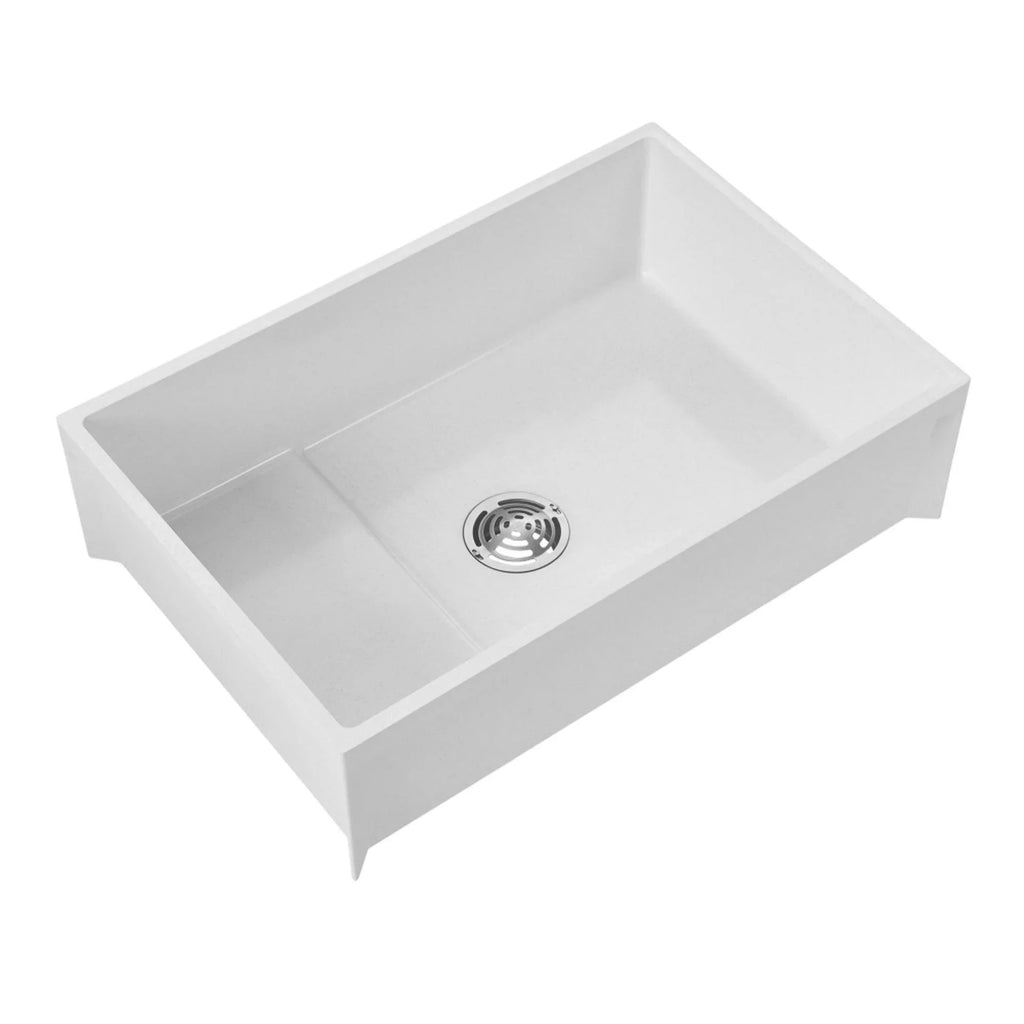 FIAT Modesto Mop Sink, 36"L x 24"W W/ Plain Curbs