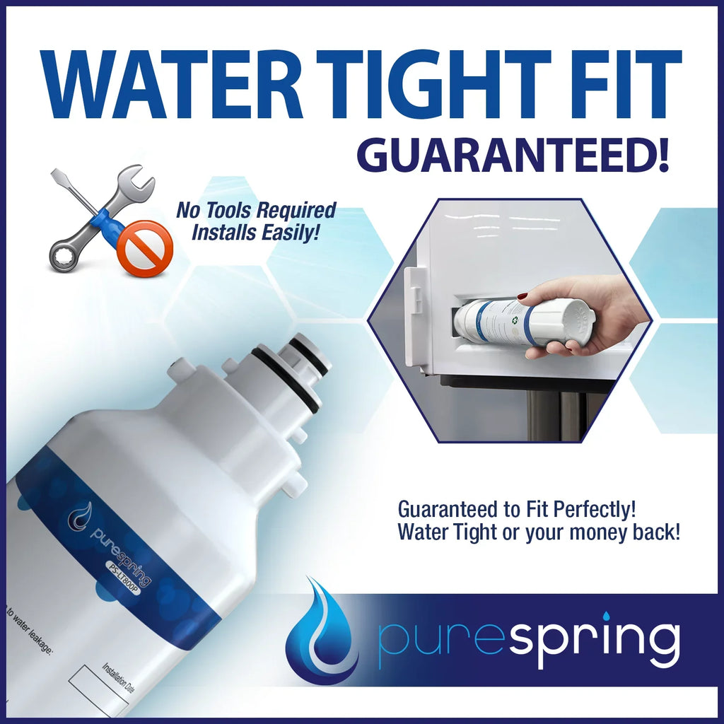 PureSpring NSF 42 Certified Refrigerator Fluid Filter, Compatible with LT800P, LT800PC, ADQ73613401, ADQ73613402, ADQ73613403, Kenmore 9490, 46-9490, 469490 (1 Pack)