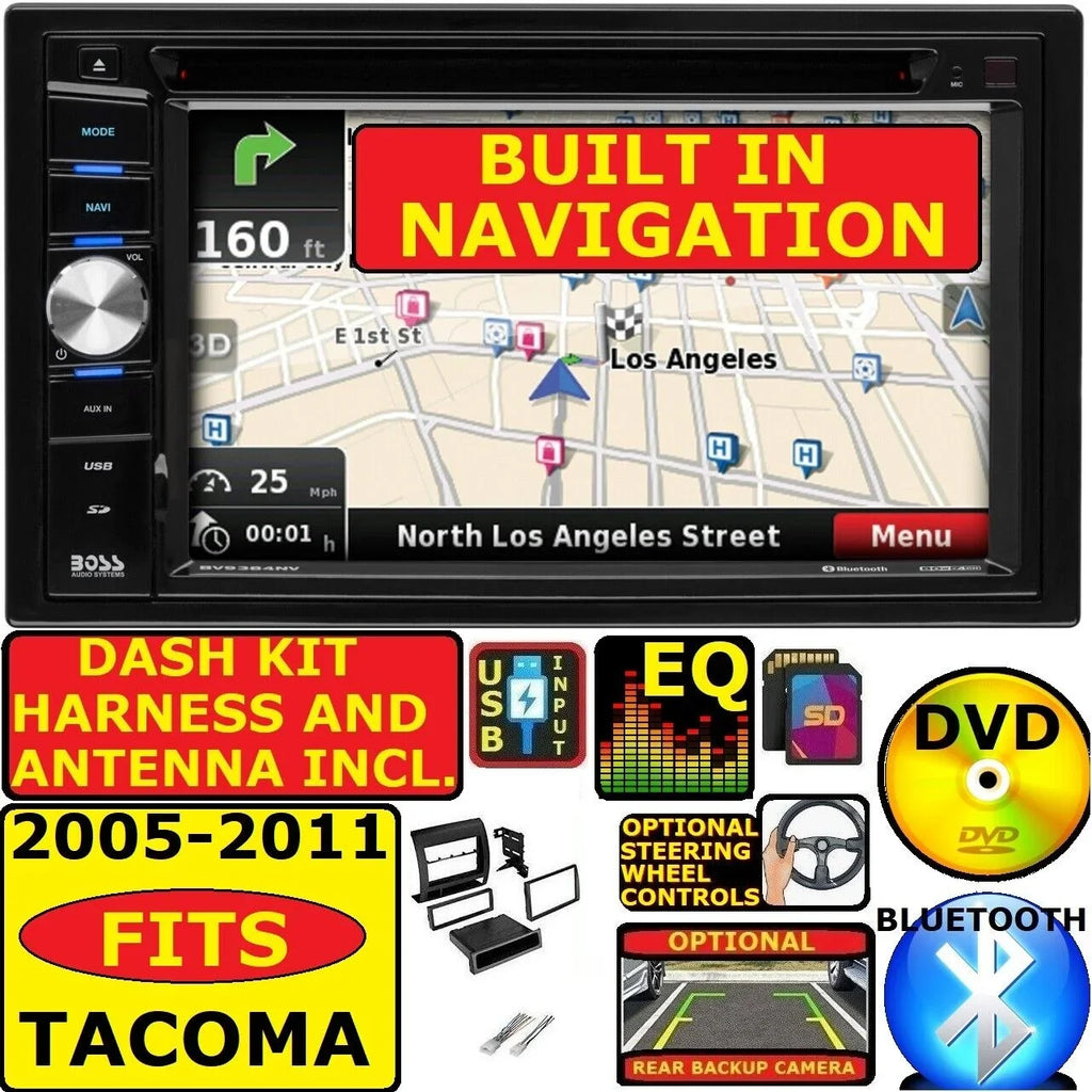 FOR 05-11 TACOMA NAVIGATION CARPLAY ANDROID AUTO BLUETOOTH USB CD/DVD CAR RADIO STEREO