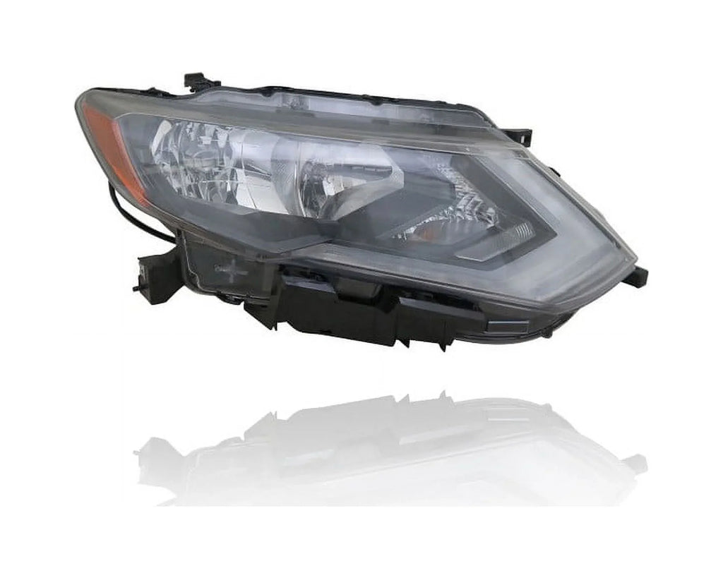 Headlight Assembly - Cooling Direct Fit/For 17-19 Nissan Rogue-S/SV/SL/Hybrid-SV (Exclude LED/SL-Premium/Hybrid-SL) - Halogen - Pair, Left Driver + Right Passenger Set - CAPA - 260106FL0A, 260606FL0A