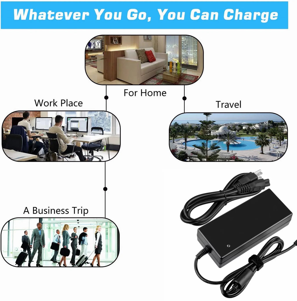 KONKIN BOO Compatible 4-Pi20V 6A 120W AC / DC Adapter Replacement for Alienware Area-51m EA11203 EA112 Power Supply Cord Cable PS Charger Mains PSU (with 4 Prong Connector)