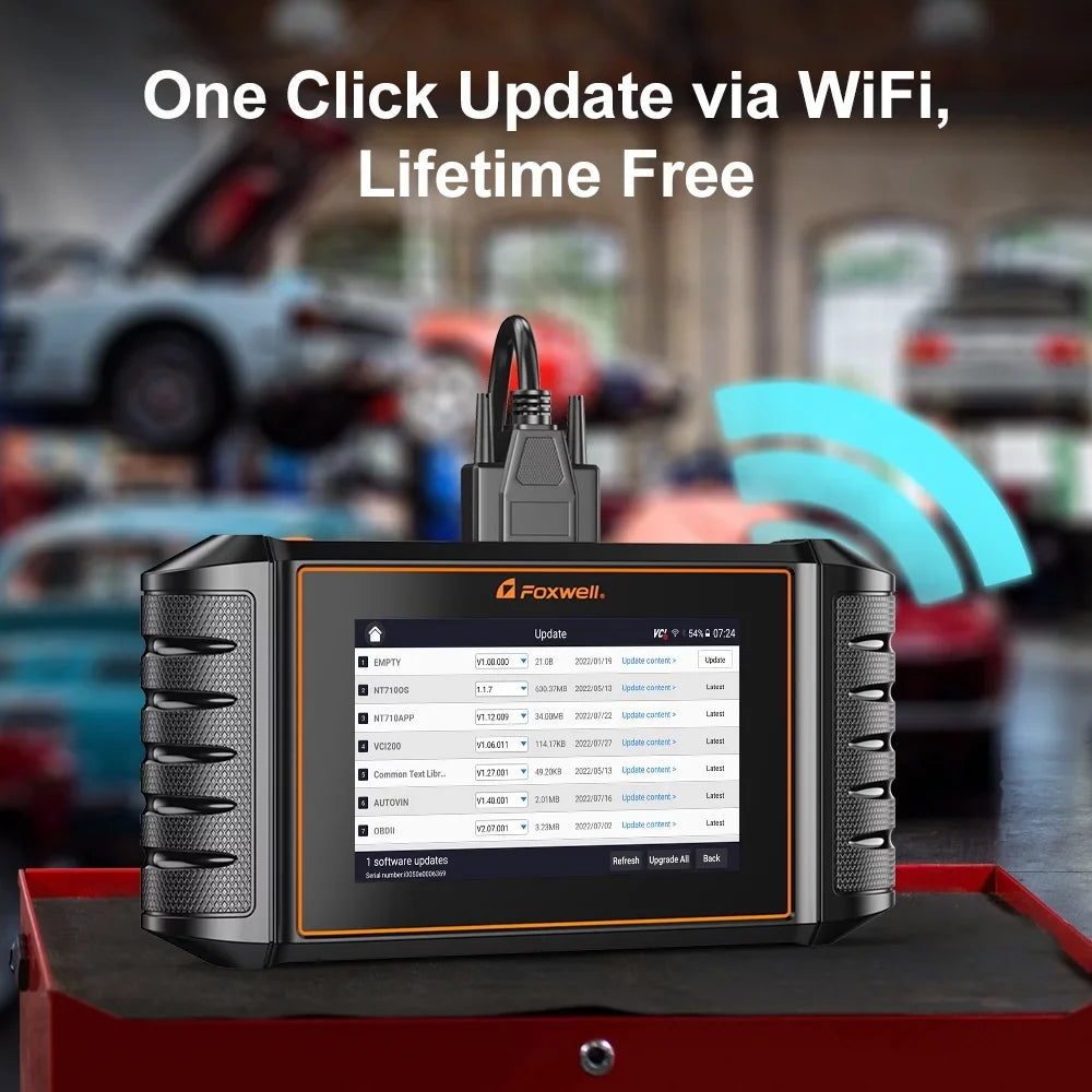 Foxwell NT710 OBD2 Scanner Automotive Bi-Directional Control Scan Tool Fits for Acura Honda Scanner Car Full System Scanner 30 Reset Services JOBD Code Reader Fits for Honda Acura Upgraded NT510 Elite