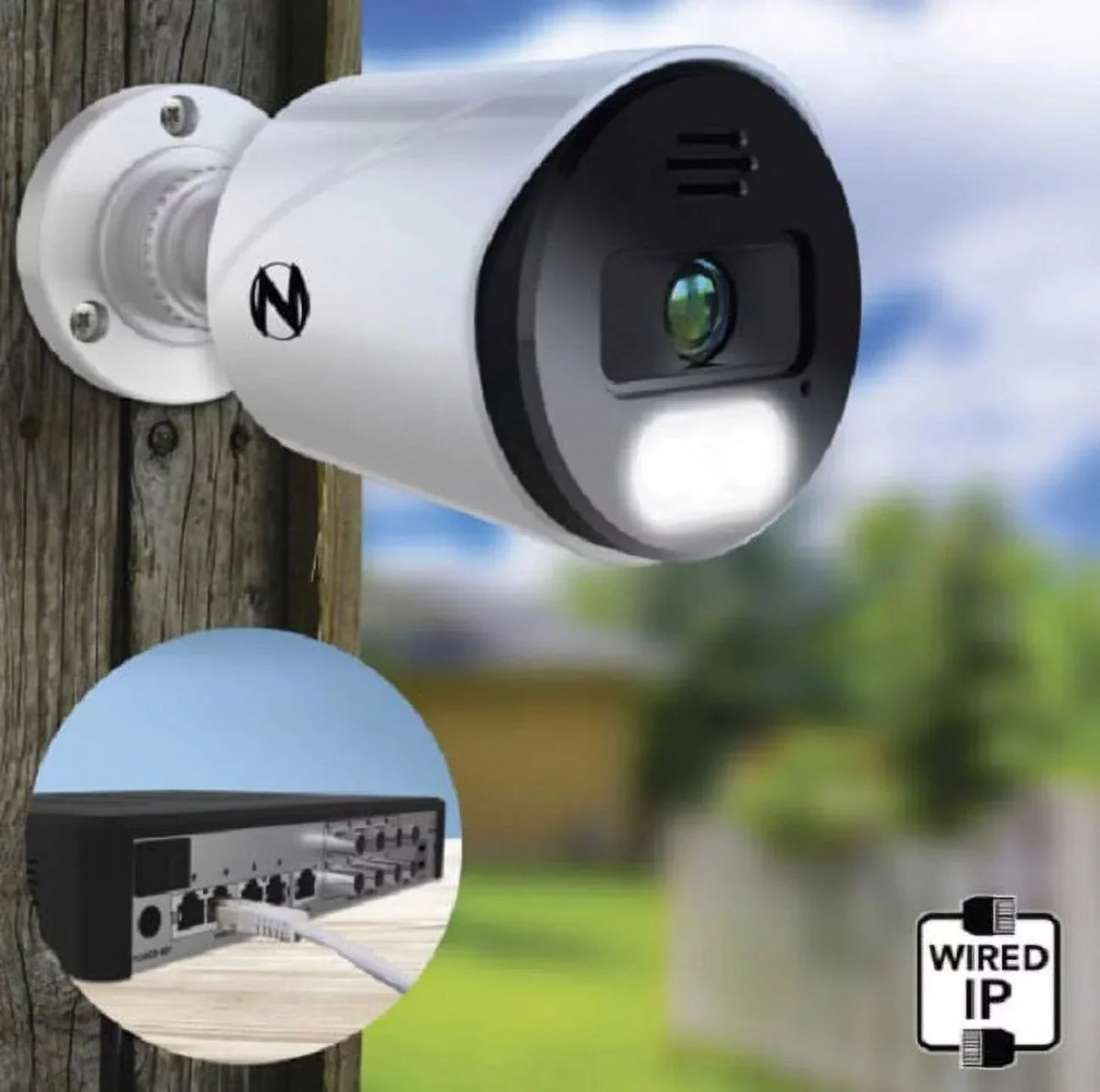 Night Owl Expandable 12 Channel Wired Bluetooth DVR with 10 Wired Cameras