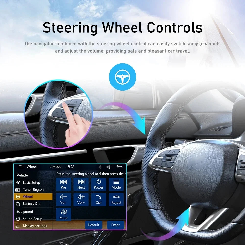 Podofo Single 1 Din 5'' Touch Monitor Car Stereo Radio with Carplay Android Auto Mirror Link HD Car MP5 Multimedia Player Bluetooth USB FM Audio Receiver USB, Backup Camera Included