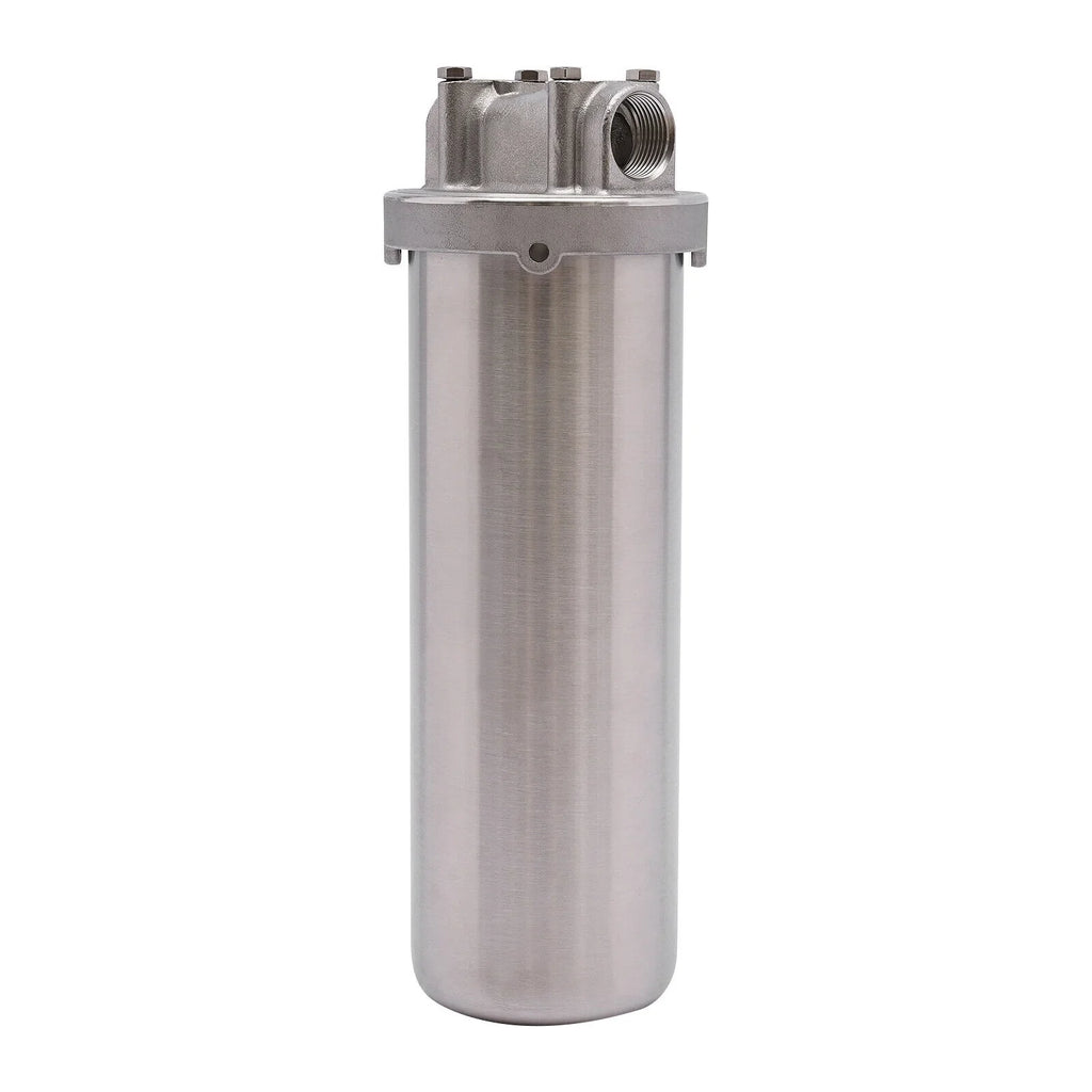 Fluid Filter Housing For 10" Cartridges 3/4" Npt 304 Stainless Steel Heavy Duty