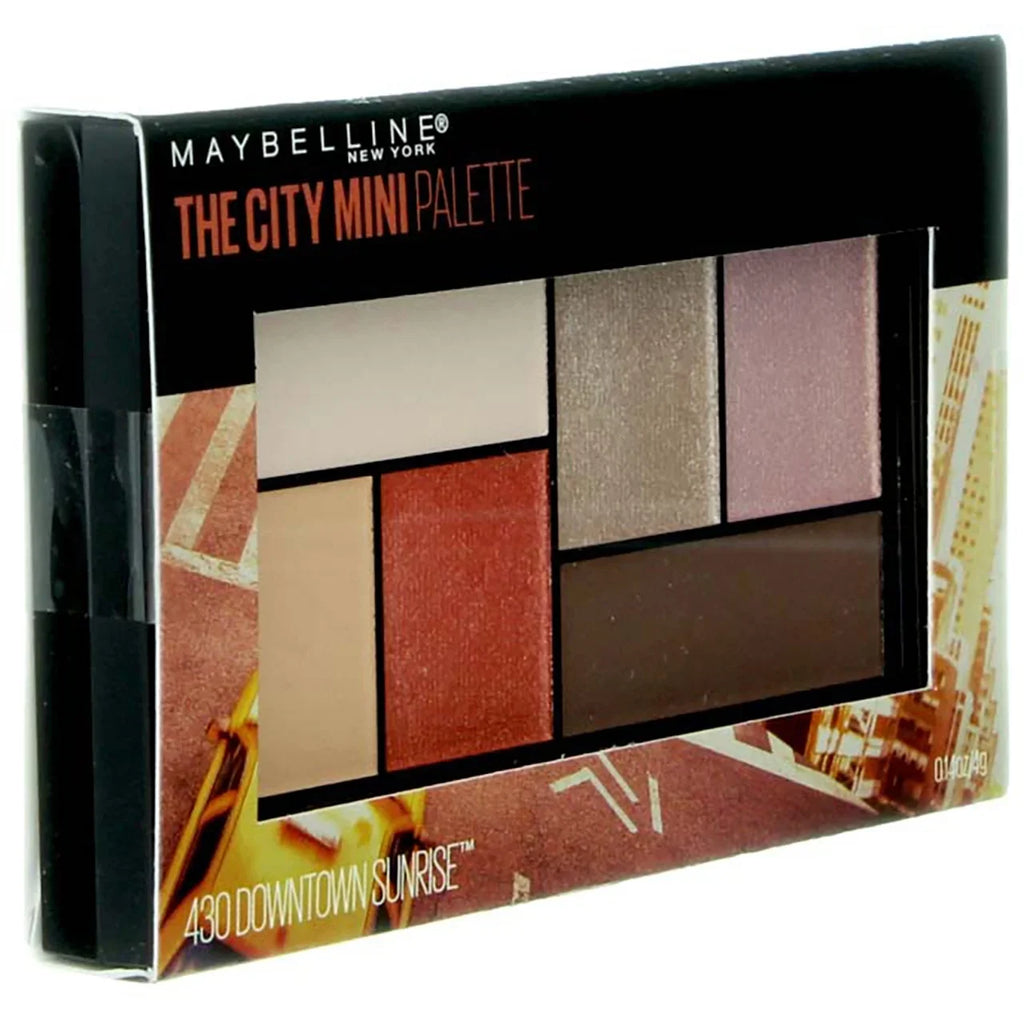 Maybelline The City Mini Eyeshadow Palette Makeup, Downtown Sunrise, 0.14 oz (Pack of 6)
