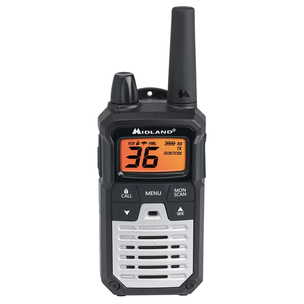 Midland T290VP4 X-TALKER GMRS Long Range Walkie Talkie - Two Way Radio with NOAA Weather Scan + Alert and 121 Privacy Codes
