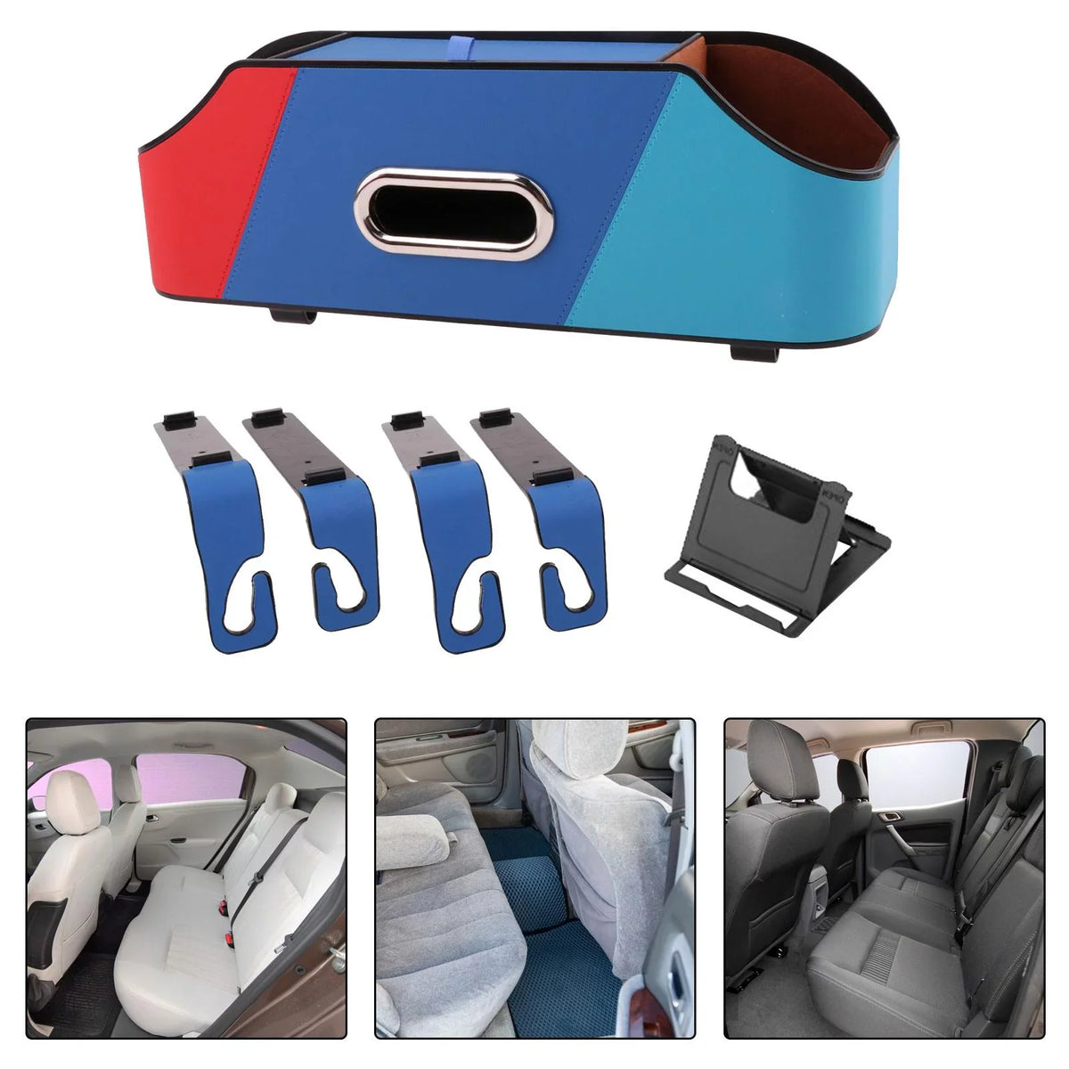 Car Seat Back Organizer Tissue Holder Cup Holder Vehicles Interior Accessories Storing Paper Towels Road Trips Backseat Storage C