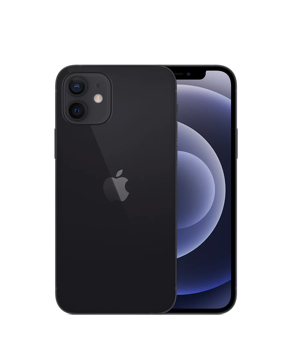 Restored iPhone 12 256GB Fully Unlocked Black (Refurbished)