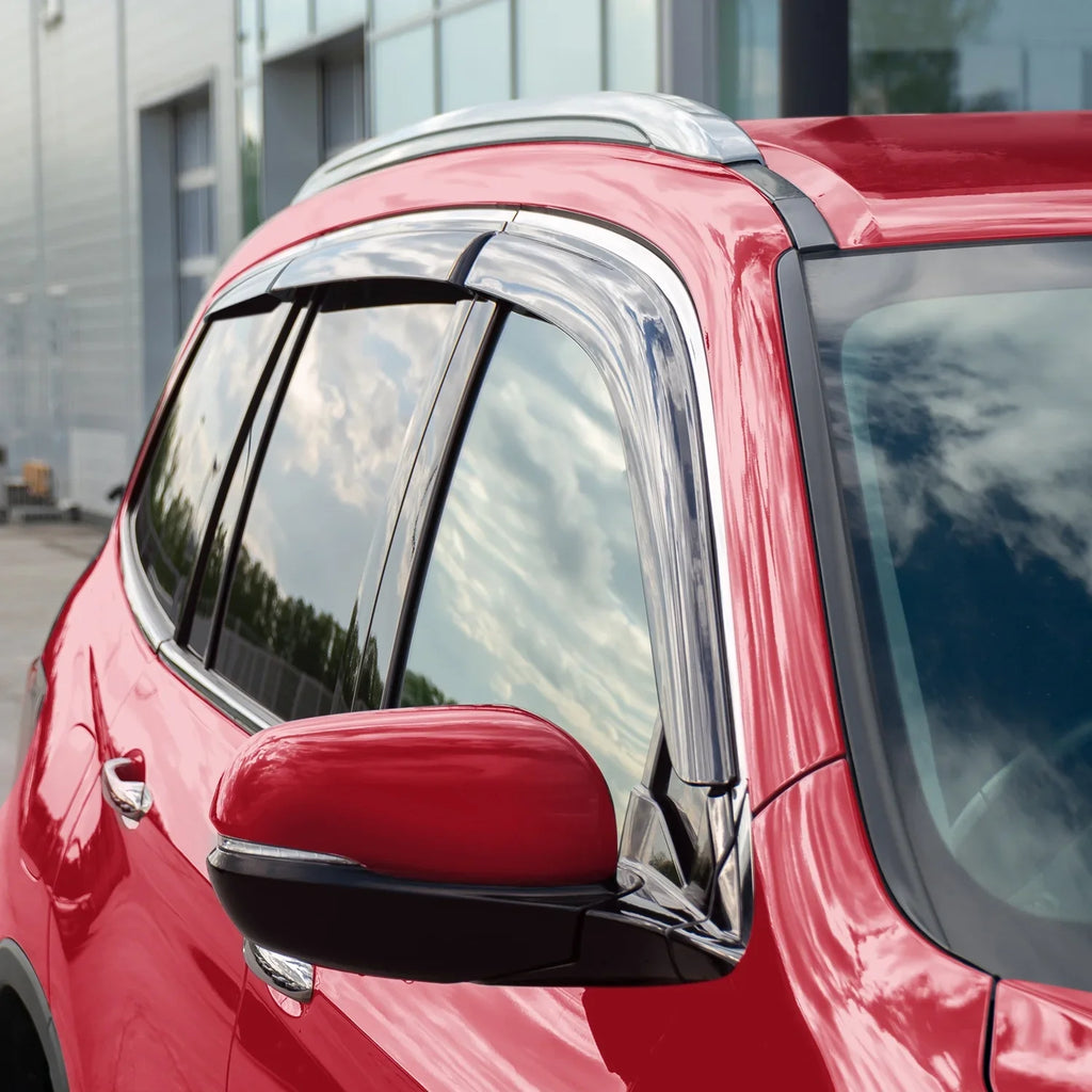 Voron Glass Tape-on Extra Sturdy Rain Guards for Honda Pilot 2016-2022, Window Deflectors, Vent Window Visors, 6 Pieces - 100488